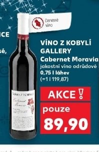 VÍNO Z KOBYLÍ GALLERY Cabernet Moravia