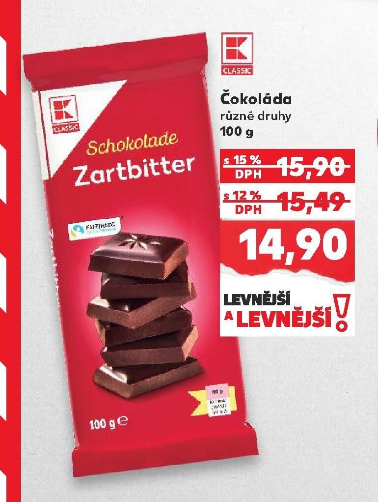 CLASSIC Čokoláda různé druhy