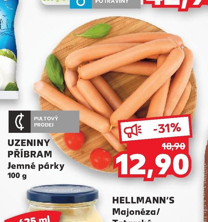 UZENINY PŘÍBRAM Jemné párky