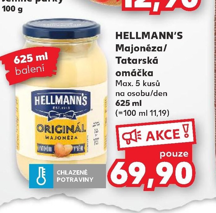 HELLMANN'S Majonéza / Tatarská omáčka