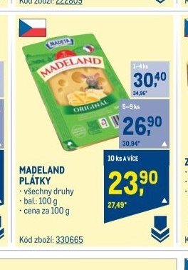 MADELAND PLÁTKY