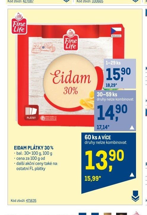 EIDAM PLÁTKY 30%