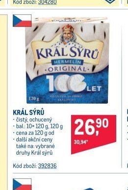 KRÁL SÝRŮ HERMELÍN