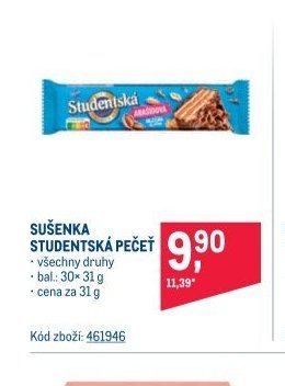 SUŠENKA STUDENTSKÁ PEČEŤ