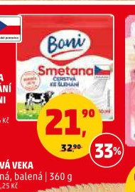 SMETANA KE ŠLEHÁNÍ 33% BONI 250 ml