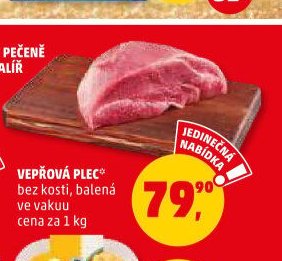 VEPŘOVÁ PLEC bez kosti, balená ve vakuu cena za 1 kg