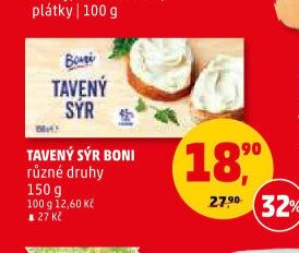 TAVENÝ SÝR BONI různé druhy 150 g