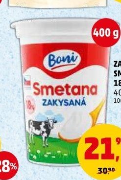 ZAKYSANÁ SMETANA 18% BONI 400 g