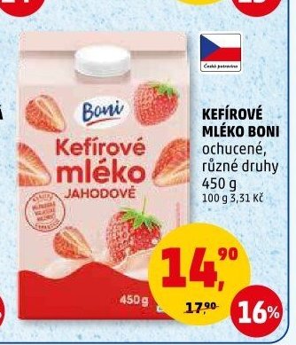 KEFÍROVÉ MLÉKO BONI 450 g