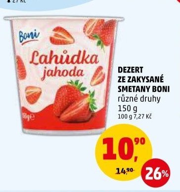 DEZERT ZE ZAKYSANÉ SMETANY BONI