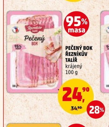 PEČENÝ BOK ŘEZNÍKŮV TALÍŘ krájený 100 g