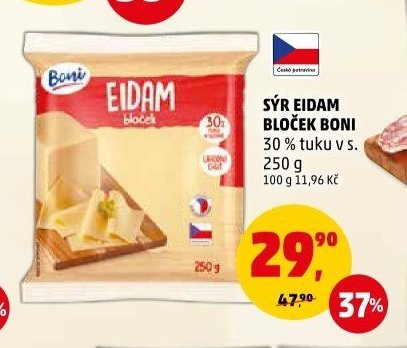 Sýr Eidam bloček Boni