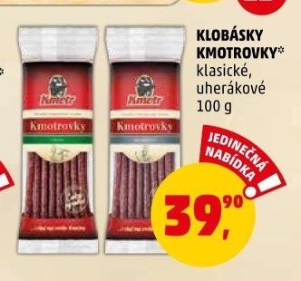 Klobásky Kmotrovky