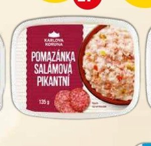 POMAZÁNKA KARLOVA KORUNA SALÁMOVÁ PIKANTNÍ 135 g