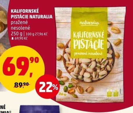 KALIFORNSKÉ PISTÁCIE NATURALIA