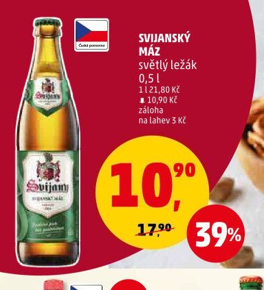 SVIJANSKÝ MÁZ světlý ležák 0,5 l