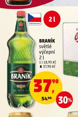 BRANÍK světlé výčepní 2 l