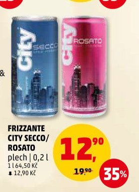 FRIZZANTE CITY SECCO/ROSATO plech 0,2 l