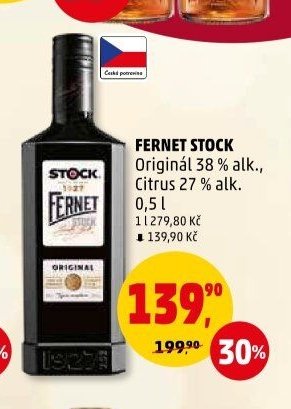 Fernet Stock Originál/Citrus