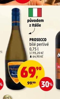 PROSECCO bílé perlivé