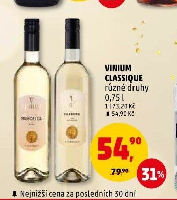 VINIUM CLASSIQUE různé druhy