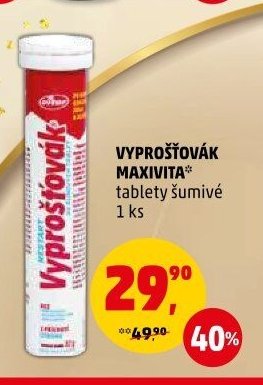 VYPROŠŤOVÁK MAXIVITA tablety šumivé