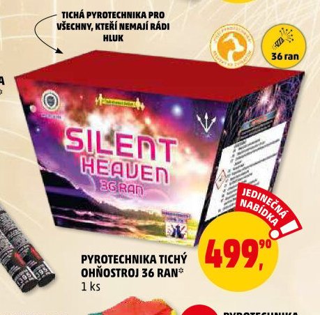 PYROTECHNIKA TICHÝ OHŇOSTROJ 36 RAN