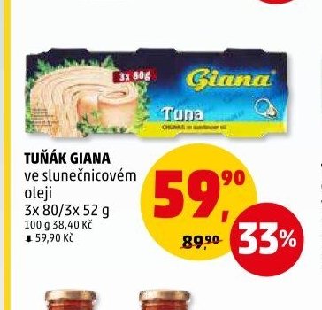 Tuňák Giana ve slunečnicovém oleji