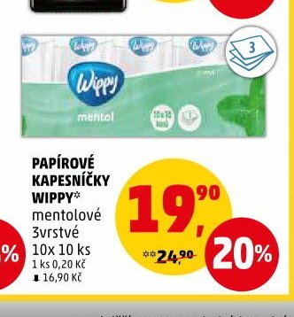 PAPÍROVÉ KAPESNÍČKY WIPPY
