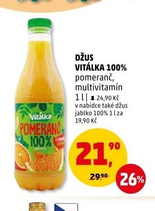 Džus Vitálka 100%