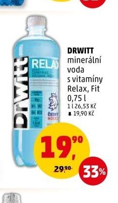 Drwitt minerální voda s vitamíny