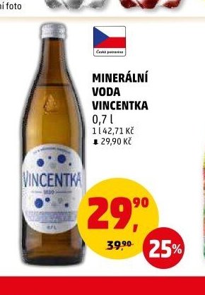 Minerální voda Vincentka