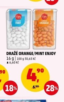 DRAŽÉ ORANGE/MINT ENJOY