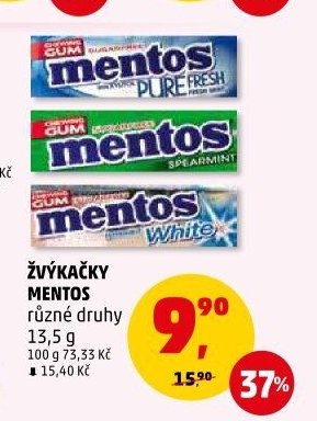 ŽVÝKAČKY MENTOS