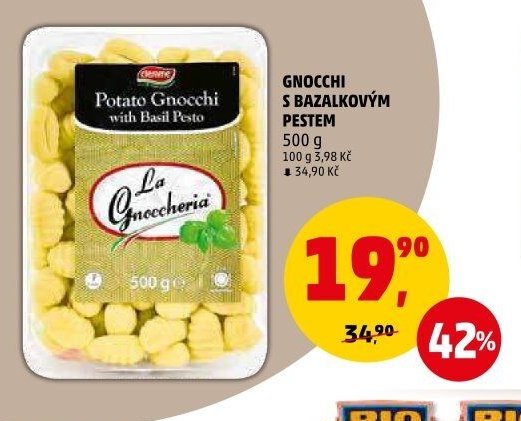 Gnocchi s bazalkovým pestem 500 g