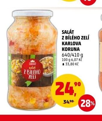 Salát z bílého zelí Karlova Koruna