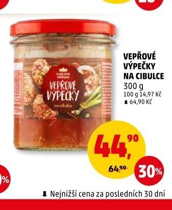 Vepřové výpečky na cibulce