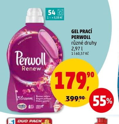 GEL PRACÍ PERWOLL různé druhy 2,97 l