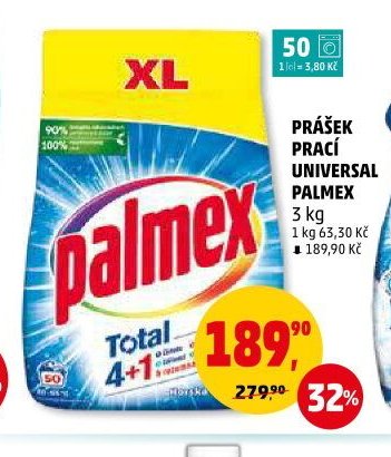 PRÁŠEK PRACÍ UNIVERSAL PALMEX 3 kg