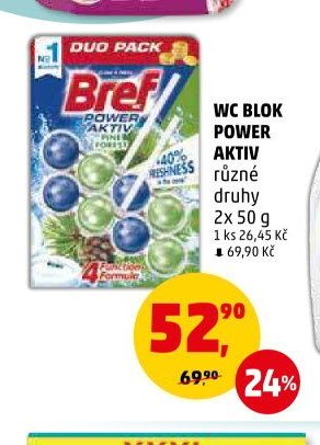 WC BLOK POWER AKTIV různé druhy 2x 50 g