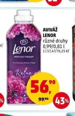 AVIVÁŽ LENOR různé druhy 0,99/0,81 l