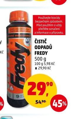 ČISTIČ ODPADŮ FREDY 500 g