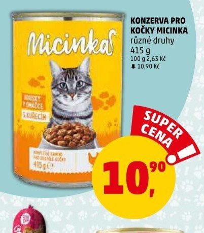KONZERVA PRO KOČKY MICINKA