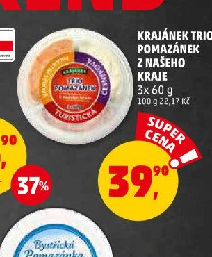 KRAJÁNEK TRIO POMAZÁNEK Z NAŠEHO KRAJE 3x 60 g