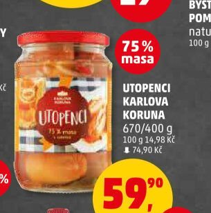 UTOPENCI KARLOVA KORUNA 670/400 g
