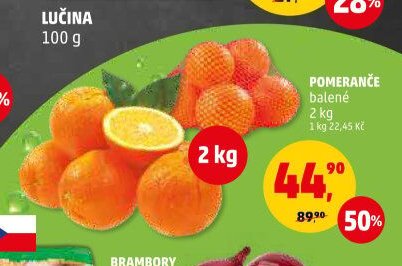 POMERANČE balené 2 kg