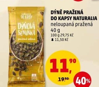 Dýňová semínka pražená Naturalia