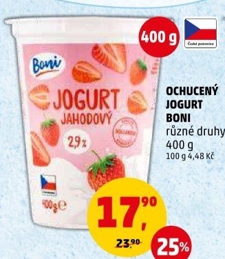 Jogurt ochucený Boni