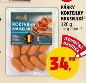 Párky bruselské Koktejlky Sanpareil