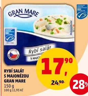 Rybí salát s majonézou Gran Mare